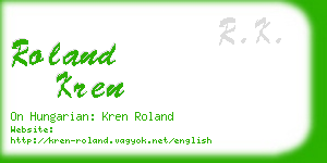 roland kren business card